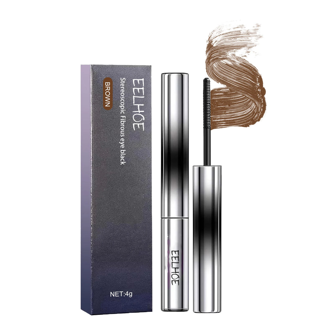 EELHOE Natural Dense Thick Curling Eyelashes Extension Make-Up Long-lasting Lengthens Nourishing Longer Eye Lash Fibrous Mascara