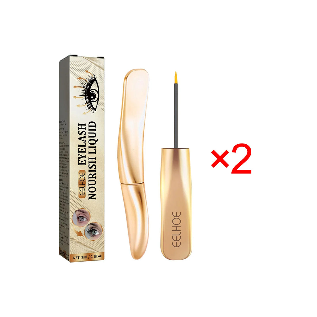 Eelhoe Eyelash Extender Eyelash Black Curl And Thick Repair Eyelashes Natural Long Eyelash Moisture Treatment Mascara