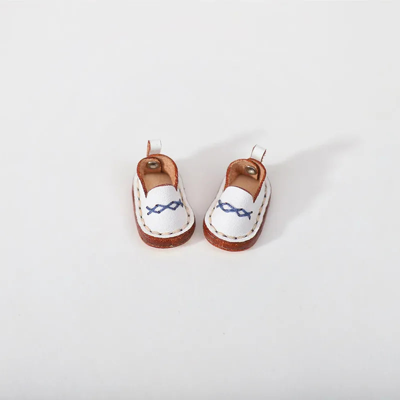 New Casual Handmade Cowhide Dolls Shoes Cute OB11 Shoes Leather 1/12 BJD Doll Shoes For obitsu11、GSC、body9、OB11 Doll boots