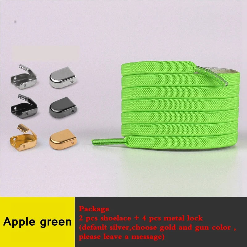 Quality Smile No Tie Shoelaces Elastic Sneaker Shoe Laces Outdoor Leisure Flat Shoelace Kids Adult Quick Laces Drop Shipping
