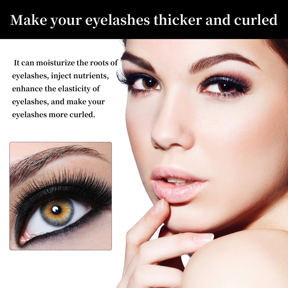 EELHOE 7 Days Eyelash Enhancer Serum Lengthening Eyelashes Curl Thicken Natural Eyelashes Deep Nourishing Eyelash Serum Growth
