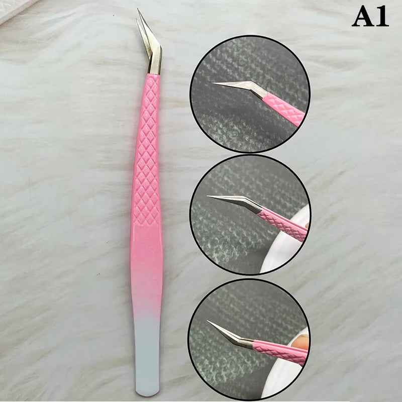 Eyelashes Tweezers Stainless Steel For Lashes Extension Makeup Tools Nail Art Accessories Rhinestone Picker Tools