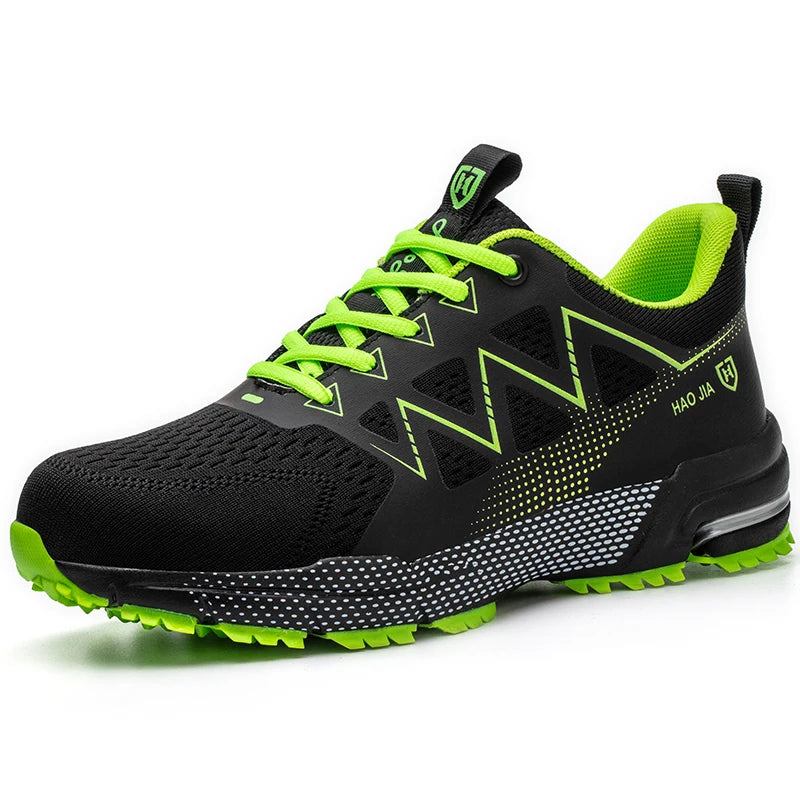 ZLMY Fashion Safety Shoes Men Steel Toe Sneaker Puncture Proof Work Boots Anti-smash Man Safety Boots Male Industrial Work Shoes