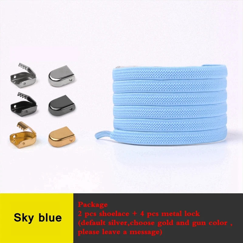 Quality Smile No Tie Shoelaces Elastic Sneaker Shoe Laces Outdoor Leisure Flat Shoelace Kids Adult Quick Laces Drop Shipping