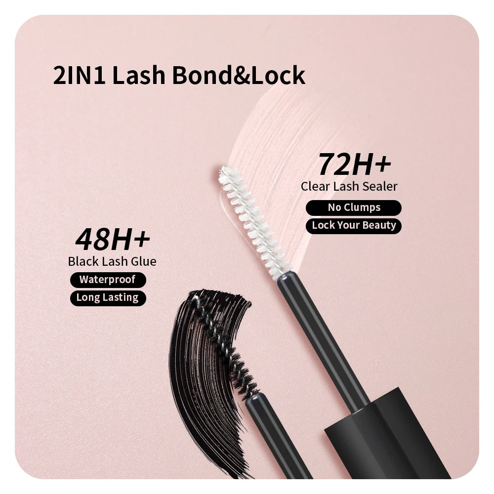 ANNAFRIS DIY Eyelash Extension Kit Individual Lashes Cluster Eyelashes Full Set False Lash Kit with Bond and Seal