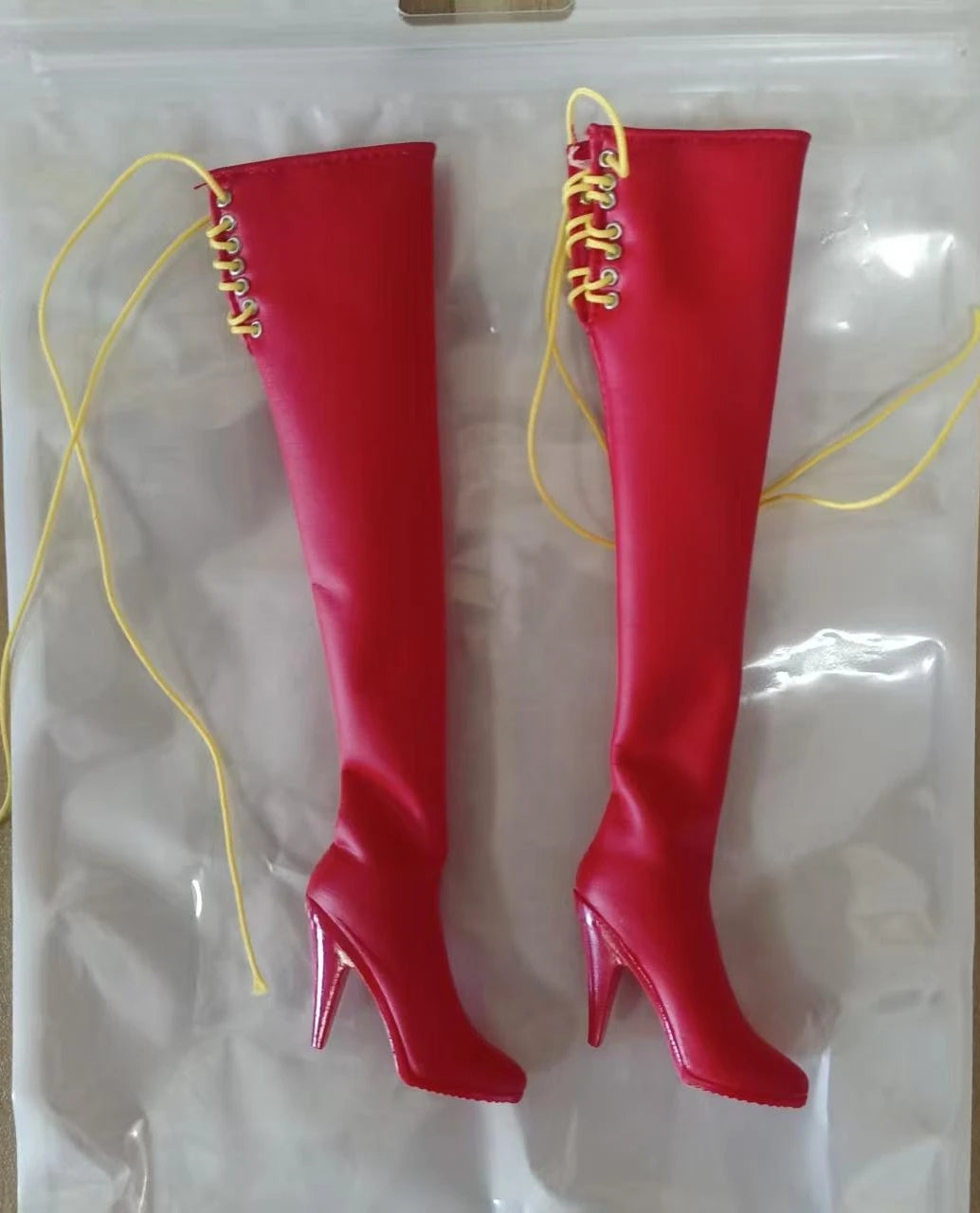 Tbleague 1/6 Scale Female Soldier High-Heeled Shoes Neal Mechanical Era Leather Boots Model for 12in Action Figure Toy