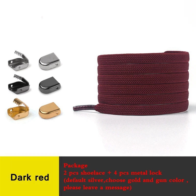 Quality Smile No Tie Shoelaces Elastic Sneaker Shoe Laces Outdoor Leisure Flat Shoelace Kids Adult Quick Laces Drop Shipping
