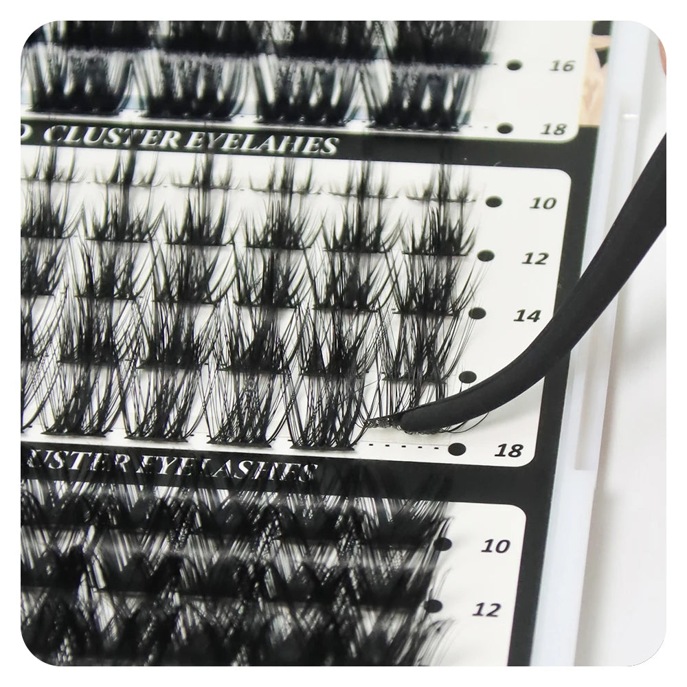 ANNAFRIS DIY Eyelash Extension Kit Individual Lashes Cluster Eyelashes Full Set False Lash Kit with Bond and Seal