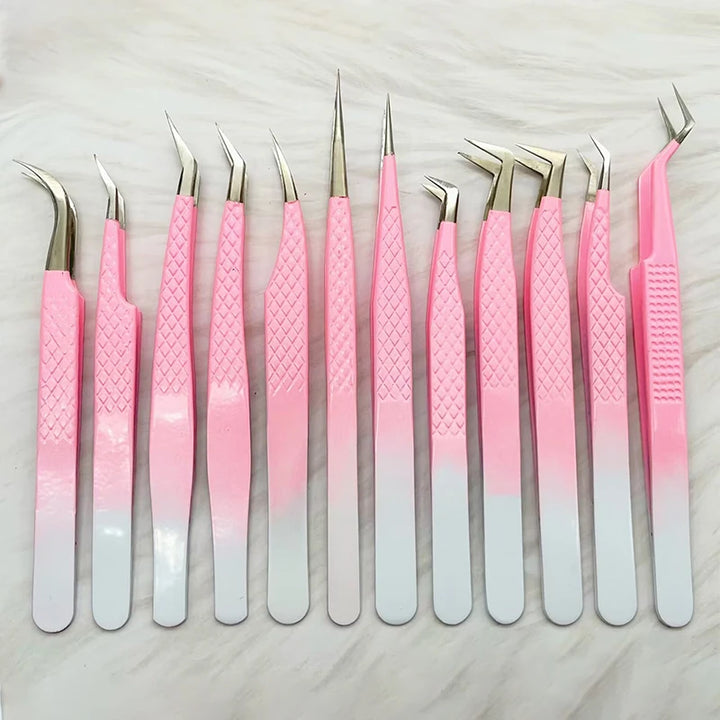 Eyelashes Tweezers Stainless Steel For Lashes Extension Makeup Tools Nail Art Accessories Rhinestone Picker Tools