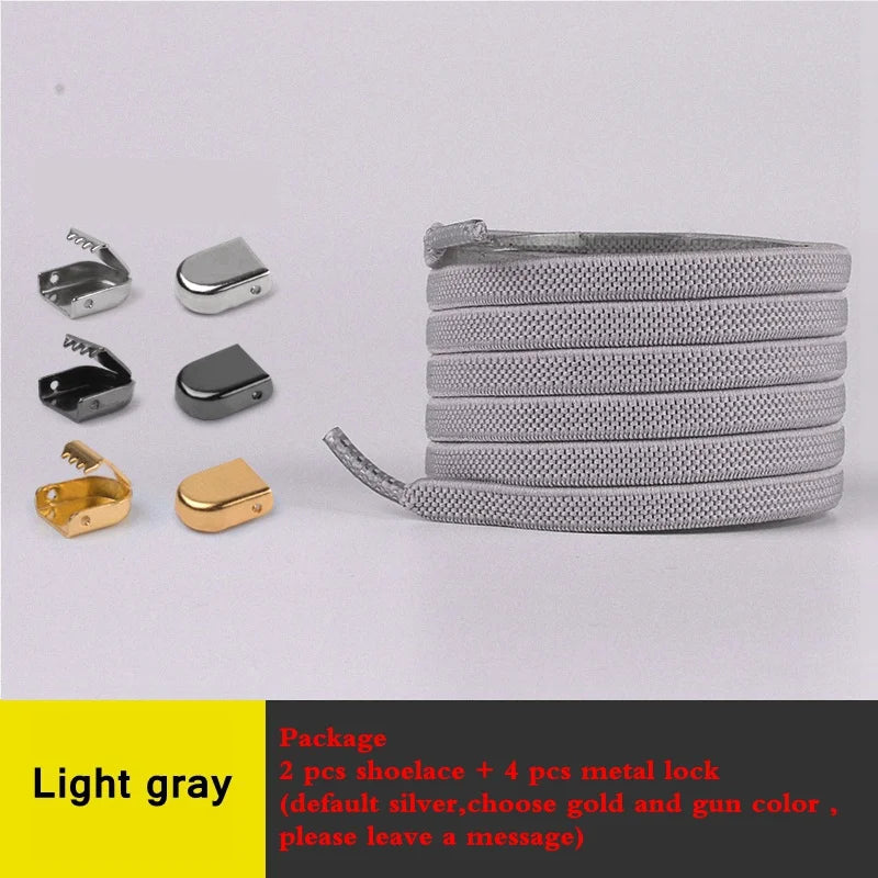 Quality Smile No Tie Shoelaces Elastic Sneaker Shoe Laces Outdoor Leisure Flat Shoelace Kids Adult Quick Laces Drop Shipping