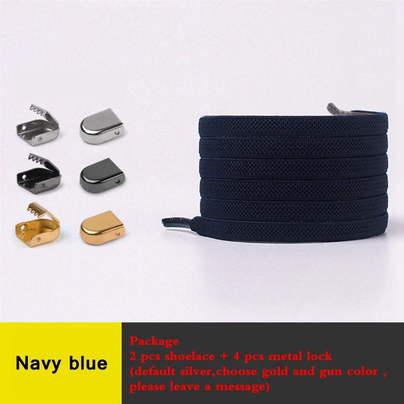 Quality Smile No Tie Shoelaces Elastic Sneaker Shoe Laces Outdoor Leisure Flat Shoelace Kids Adult Quick Laces Drop Shipping