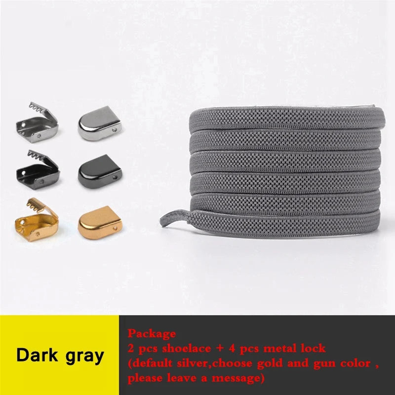 Quality Smile No Tie Shoelaces Elastic Sneaker Shoe Laces Outdoor Leisure Flat Shoelace Kids Adult Quick Laces Drop Shipping
