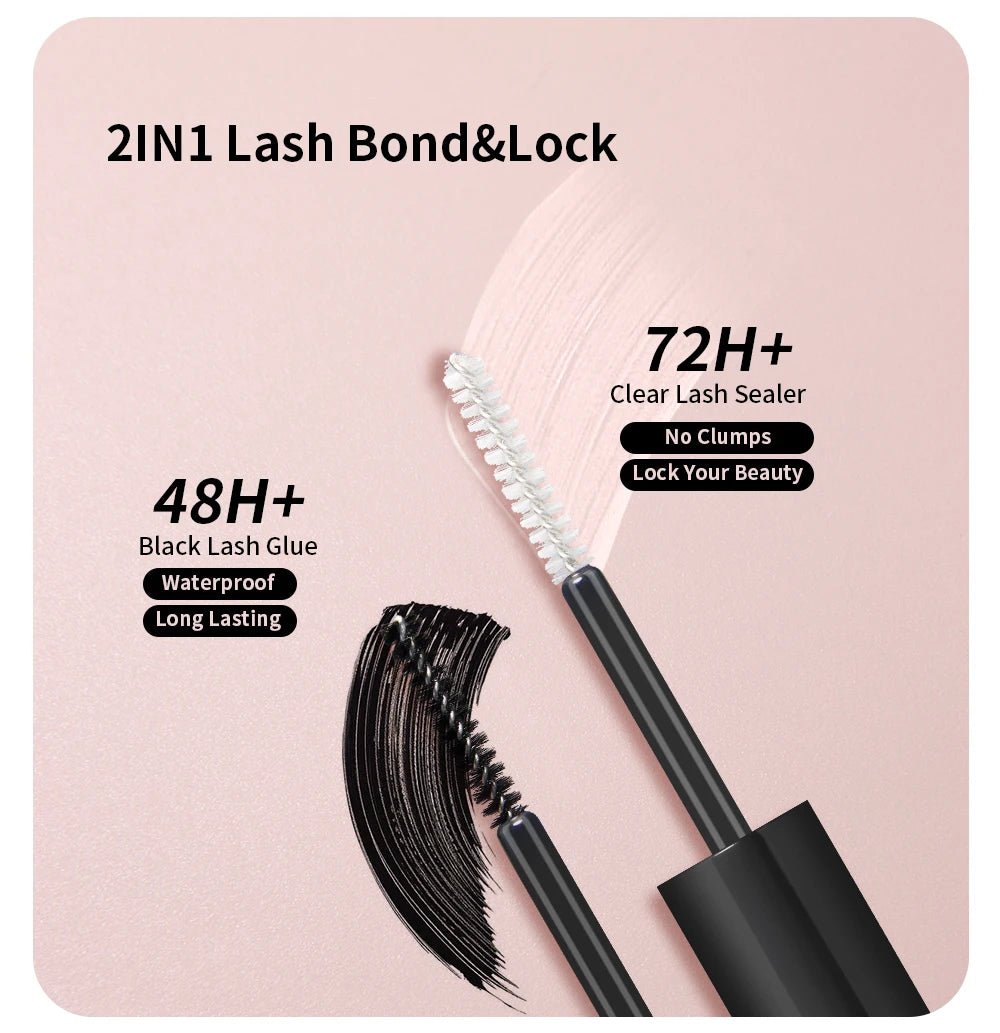ANNAFRIS DIY Eyelash Extension Kit Individual Lashes Cluster Eyelashes Full Set False Lash Kit with Bond and Seal