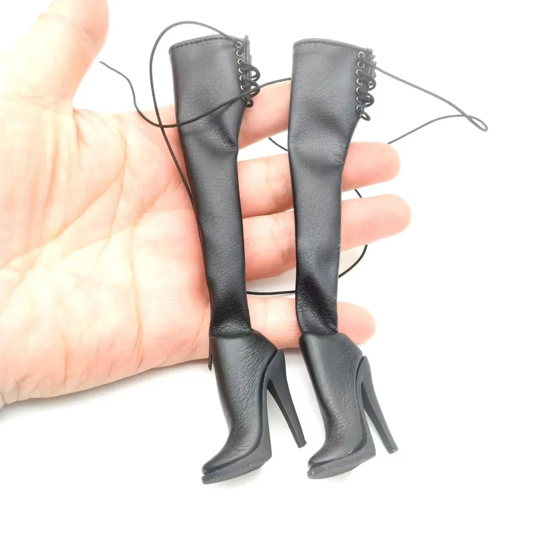Tbleague 1/6 Scale Female Soldier High-Heeled Shoes Neal Mechanical Era Leather Boots Model for 12in Action Figure Toy