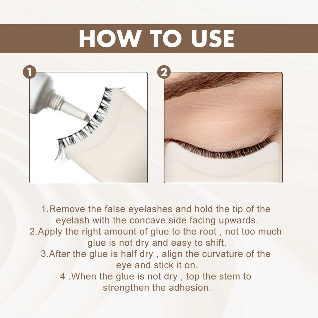 EELHOE 2pcs Paste False Eyelash Fake Eyelash Applicator Tweezers Mascara Eyelashes Clip Aids Lashes Curler Makeup Cosmetic Tool