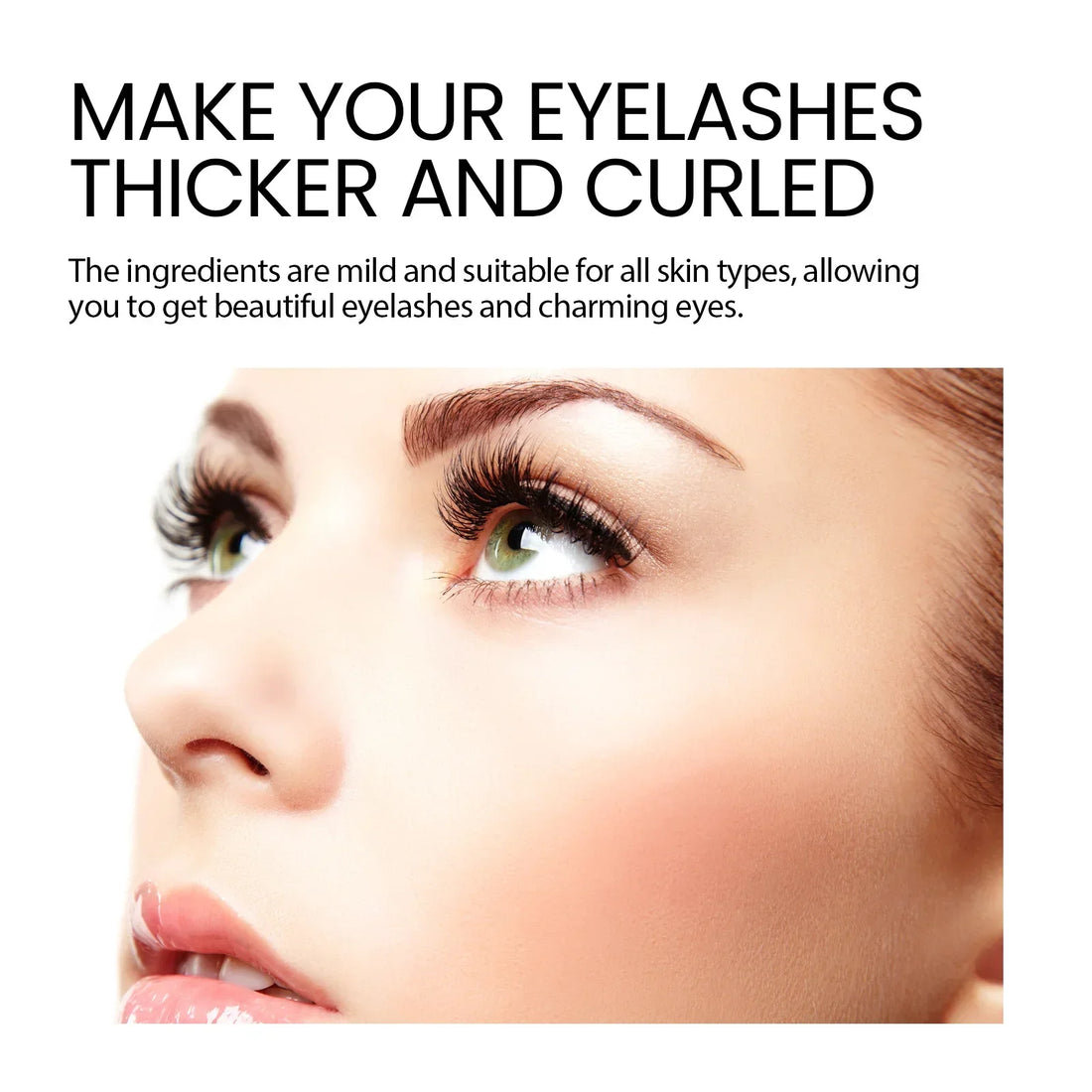 EELHOE Mascara Moisturizes Eyelashes Promotes The Growth of Eyelashes Root of The EyelashesEyebrows Black Curl Dense Mascara