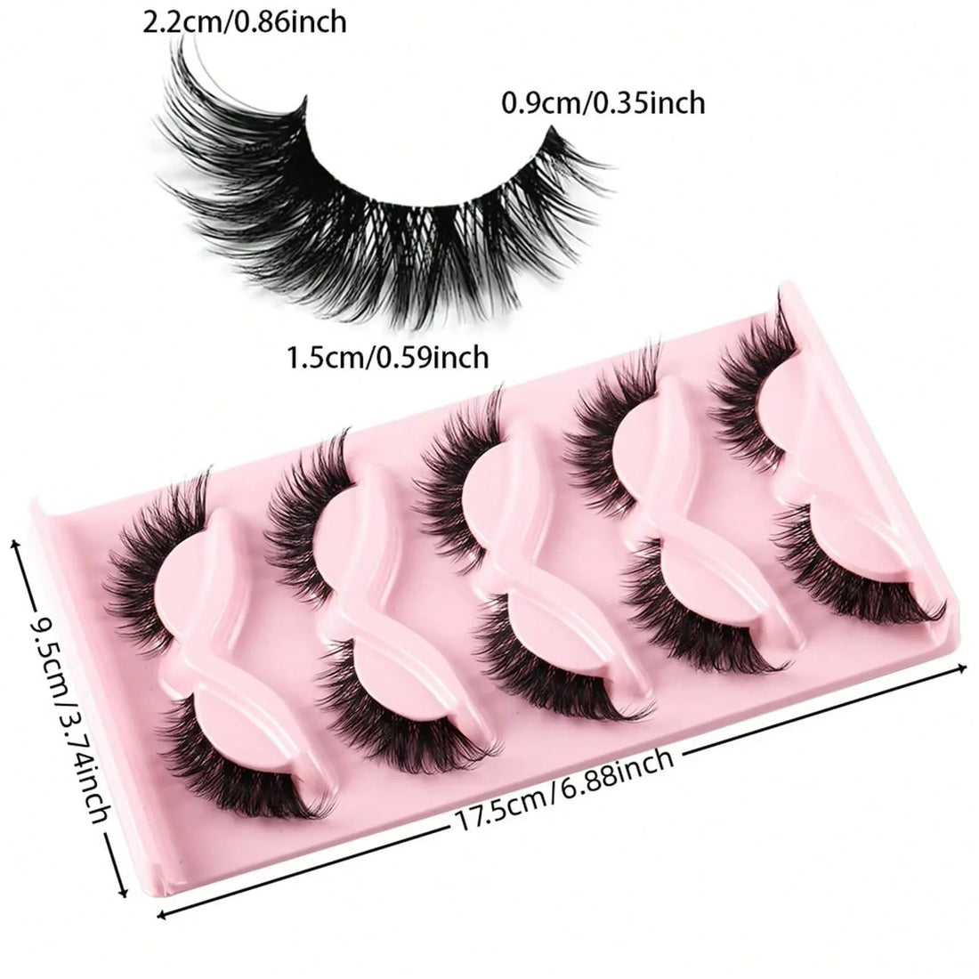 15Pairs/3Pack Cat eye Eyelashes 3D Natural False Lashes Fluffy Soft Cross Clear Band Lashes Manga Lashes Wispy Eyelash Makeup