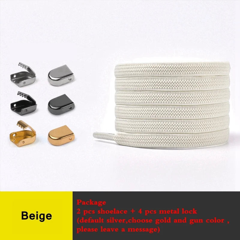 Quality Smile No Tie Shoelaces Elastic Sneaker Shoe Laces Outdoor Leisure Flat Shoelace Kids Adult Quick Laces Drop Shipping