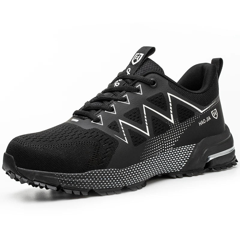ZLMY Fashion Safety Shoes Men Steel Toe Sneaker Puncture Proof Work Boots Anti-smash Man Safety Boots Male Industrial Work Shoes